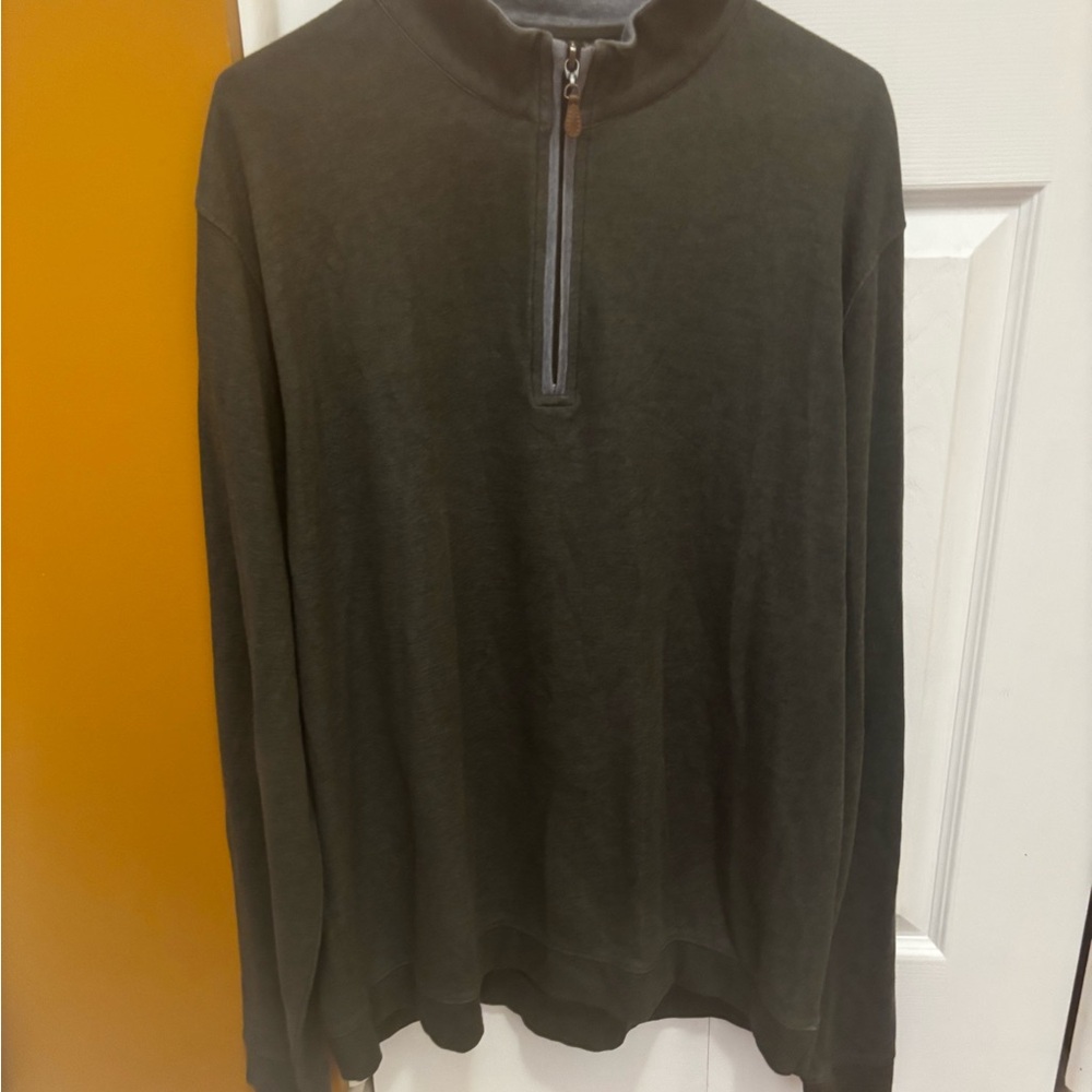 XL Johnnie-O Grey Quarter-Zip
